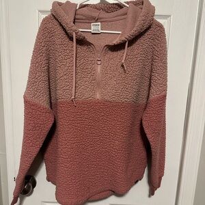 PINK Victoria's Secret Blush Sherpa Hoodie